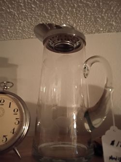 Vintage glass pitcher 1960s