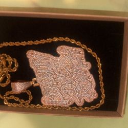 Loyalty Over Royalty 2 Tone Penadant