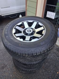 Toyota OEM  trd Wheels with Dunlop AT20 Tires