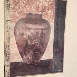 Framed Abstract Vase Print by Isabelle de Borchgrave - Modern Wall Art
