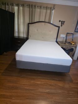 Queen size bed and night stand
