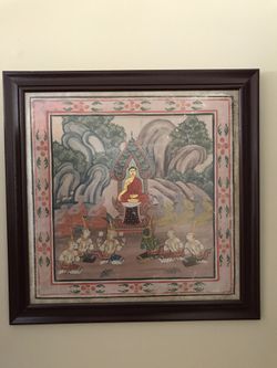 Antique Thai Buddha Painting