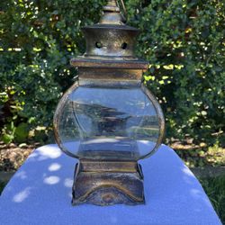 Vintage Glass Lantern 