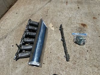2jz intake manifold fuel rail and injectors