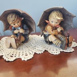 GOEBEL HUMMEL "UMBRELLA BOY AND GIRL"