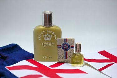 British Sterling Cologne Splash 1 oz + British Sterling Cologne 0.5 oz NOS Set