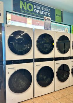 LG Tower Washer and Dryer Sets Electric 