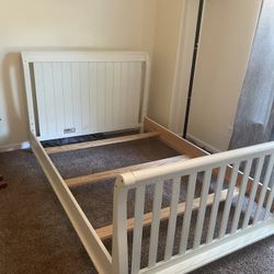 Full Size White Bed Frame