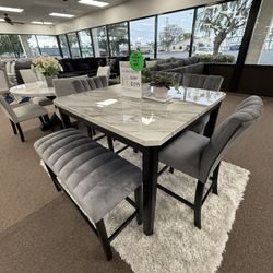 6 Pc Dining Table 