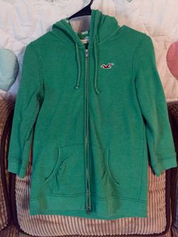 Hollister size med half sleeve zip up hoodie