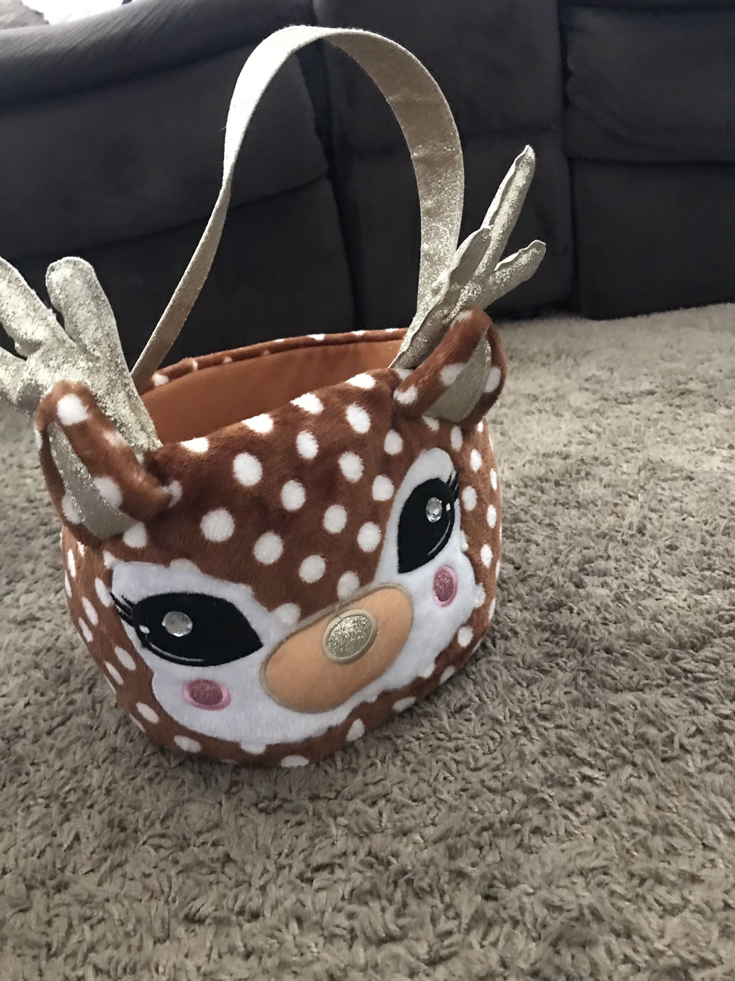 0-6month baby fawn costume/dear candy bucket