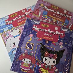 Kuromi, My Melody, Cinnamoroll Magnetic Busy Books 