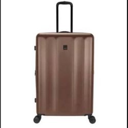 Skyline Hardside Large Checked Spinner Suitcase