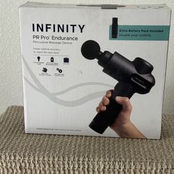 Infinity Pro Endurance percussive massage device with 10 settings & 2 batteries