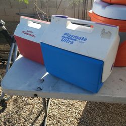 2,playmate  Ice Chest  I ASK  $25.00 For The Pair 