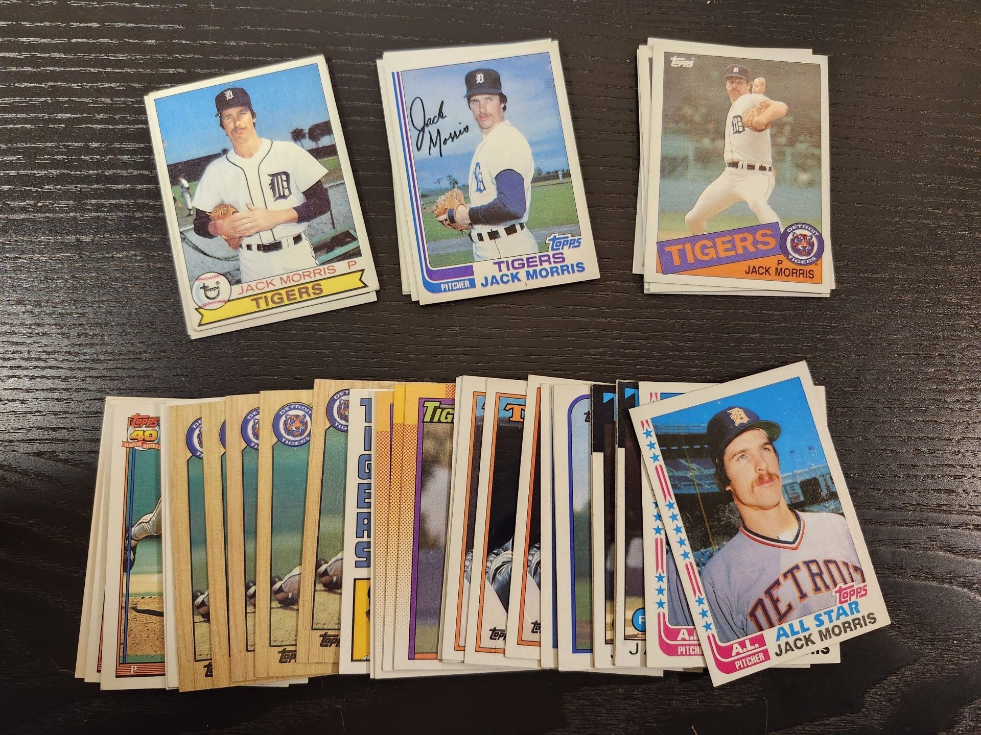 Jack Morris Baseball Card Collection