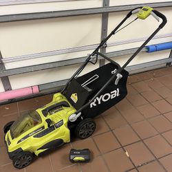 Ryobi Electric Mower 16” W/ 1 Battery 