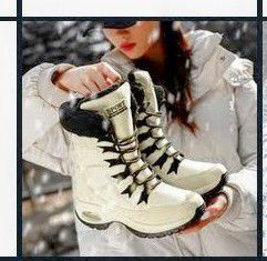 Brand New Winter Boots Never Worn Lace Up They lace up the Front "Fur Like" Inside  For Your Comfort