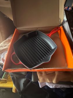 NEW Le Creuset Cerise Cast Iron Set – Dutch Oven, Saucier, Grill & Roaster