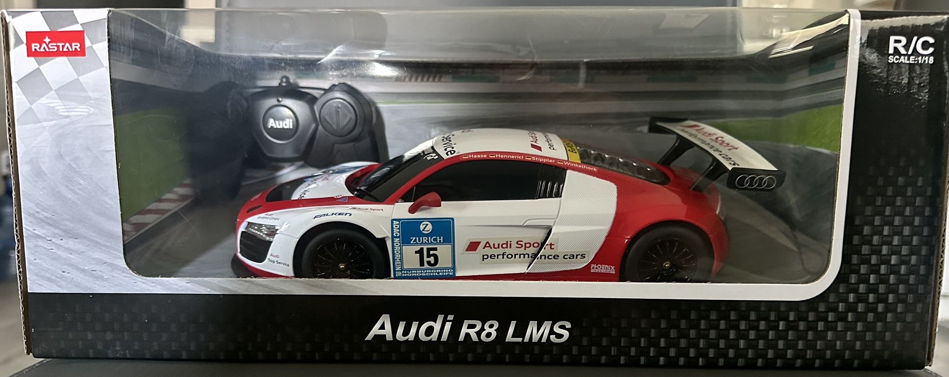 Rastar 1:18 Audi R8 LMS Performance Toy Car