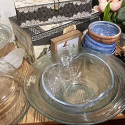 Crystal Dishes, Pottery Decor LOT… You Get All
