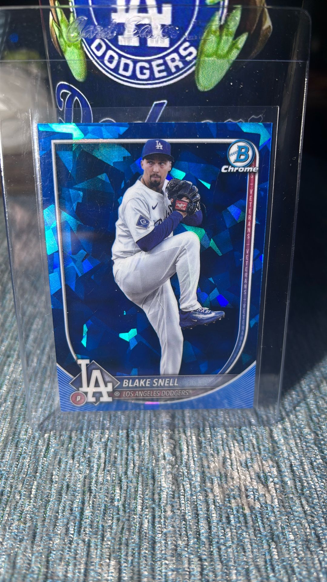 2025 Bowman Chrome Color Match Black Snell Blue Sapphire Refractor