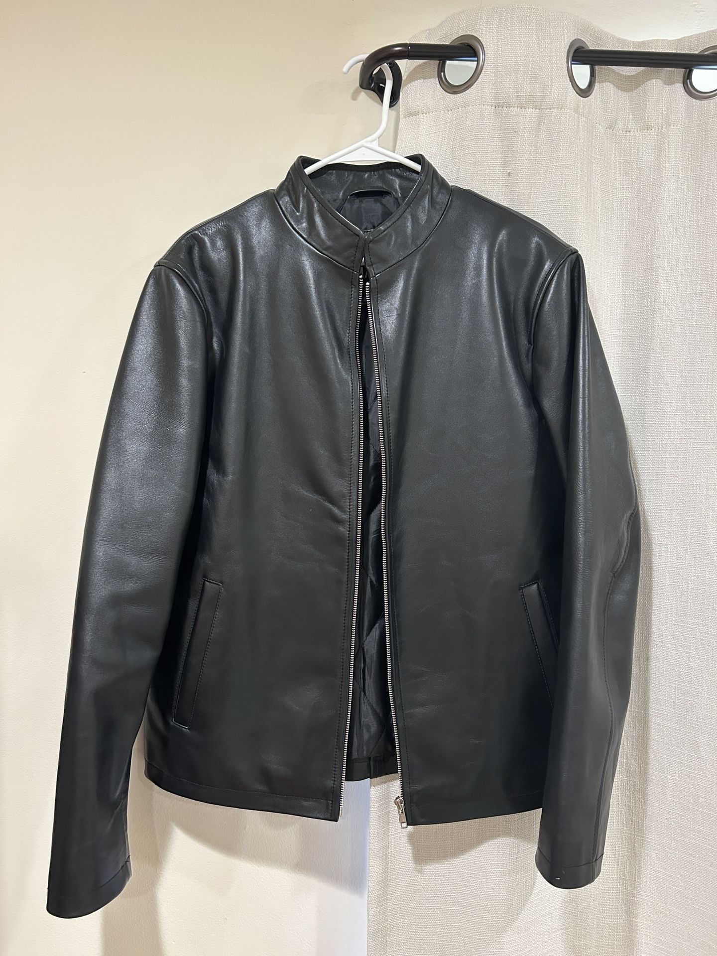 The Jacket Maker Men Leather Jacket Size L