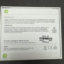 AirPods Pro 3 Brand New 