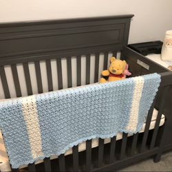 Crib With Attached Changing Table