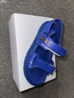 DIORACT SANDAL Royal Blue Lambskin