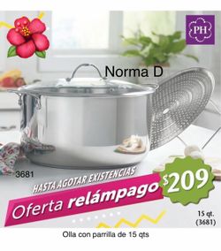 Olla con parrilla de15 qts clásica nueva en su caja 🌺 princess house 🌺