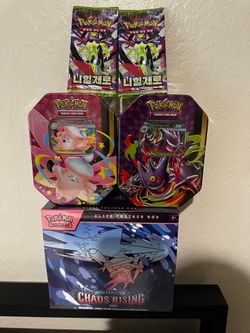 Chaos Rising ETB and Moonlit tins bundle
