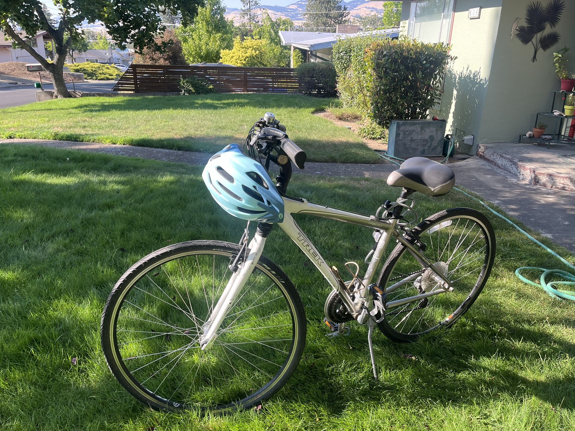 White Trek Bike