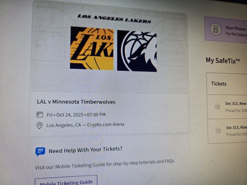 Lakers Tickets Timberwolves Friday Tonight