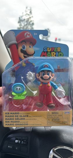 Super Mario Ice Mario Action Figure with Ice Flower