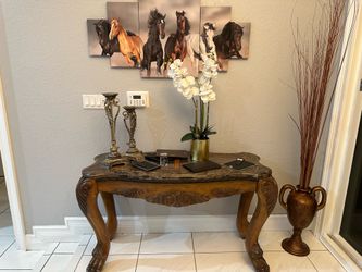 Console table with Marble top