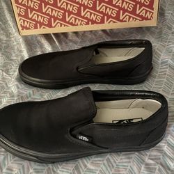 New Van’s Black Slip On Shoes