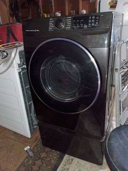 Samsung Front-Load Dryer with Pedestal