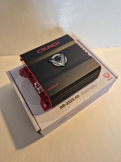 CRUNCH 2525 WATTS 4 CHANNEL BUILT IN CROSSOVER CAR AMPLIFIER