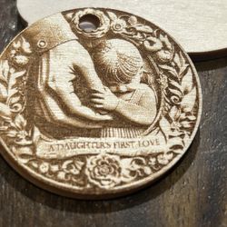 Wooden Fathers Day Key Chain Bottle Opener 