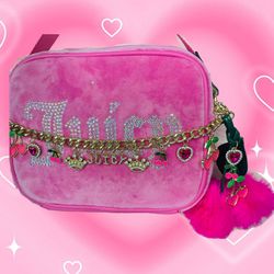 New Juicy Couture Bling/Cherry Charm Purse