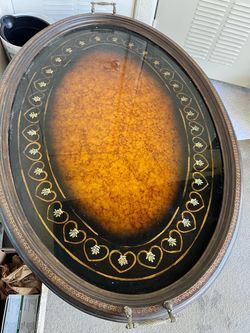 Vintage Oval Decorative Coffee Table