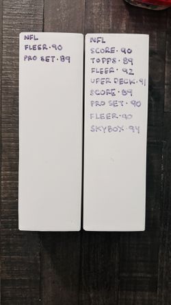 FOOTBALL CARDS - $15 Per Box or 2 for $20