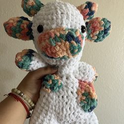 Custom  Crochet Cow Plushie 