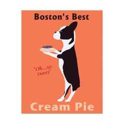 Boston Terrier Print Wall Art