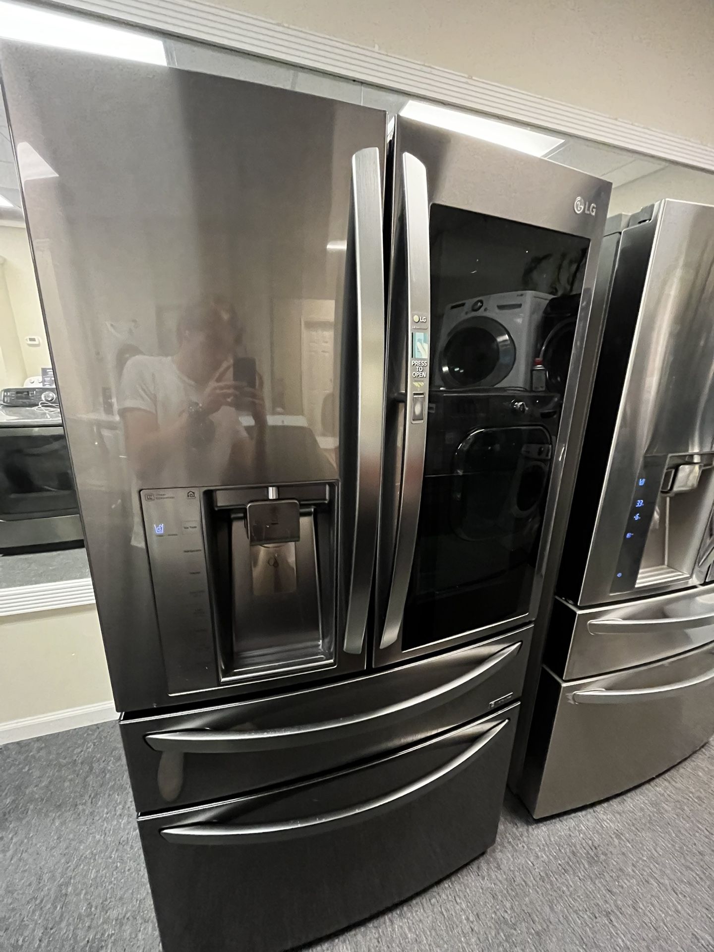 Lg Dark Grey 4 Door Refrigerator