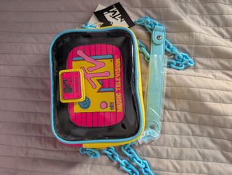 New Loungefly MTV Cross Body Bag And Makeup Bag