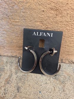 Alfani Silver Hoop Earrings