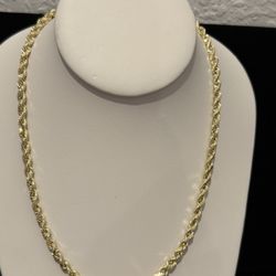 10Kt Gold Rope Chain