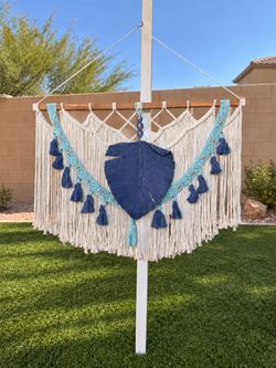 Large Boho Macramé Wall Hanging – 40” Wide